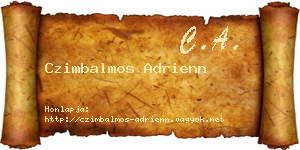 Czimbalmos Adrienn névjegykártya