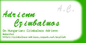 adrienn czimbalmos business card